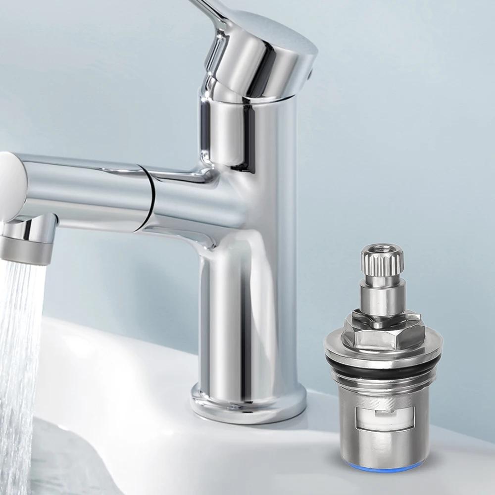 1/5pcs Replacement Faucet Cartridges Stainless Steel Tap Valves Household Single Angle Valve Kitchen Bathroom Shower Parts