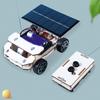 DIY Solar Model Car Kits Wooden Wireless Remote Control Car Educational Science Building Kits for Kids Type A