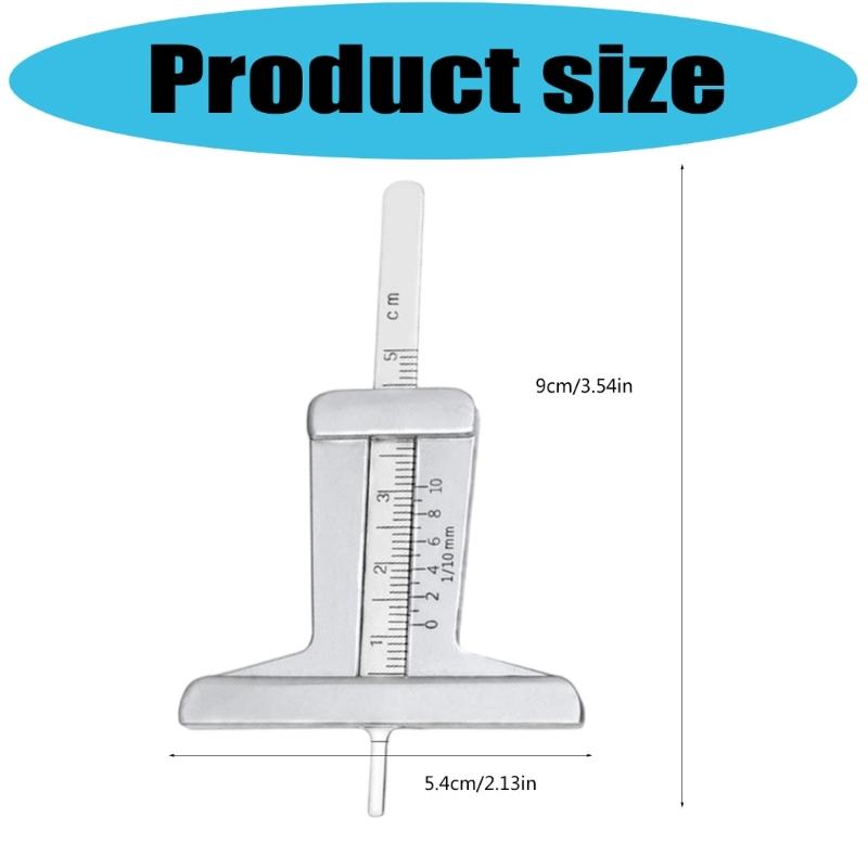 Corrosion Resistant Tire Depth Measuring Tool With Clear Markings For And Handmade Enthusiasts