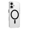 For iPhone 16 Case Compatible with MagSafe Clear PC + TPU Sealed Magnetic Phone Cover