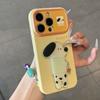 Fun puppy bracket is suitable for apple 11promax mobile phone iphone11 huawei love window soft case