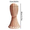 Hat Mannequin Rattan Mannequin Head Scarf Hat Stand Non-Tip Base Organizer Headwear Tabletop Rack For Home Entryway Wardrobe