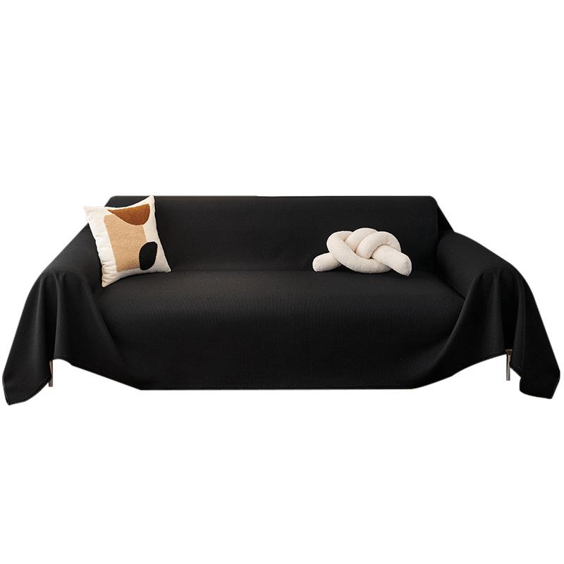 High-Grade Black Waterproof Sofa Towel Full Cover Cloth Sofa Slipcover Four Seasons Universal Sofa Cushion Sofa Cover