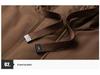 Men's Trendy Mid-Length Down Jacket with Thick Rabbit Fur Lining