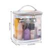 Handheld Transparent Pvc Makeup Bag, Simple And Large Capacity Toiletry Bag, Business Travel Toiletry And Cosmetics Storage Bag
