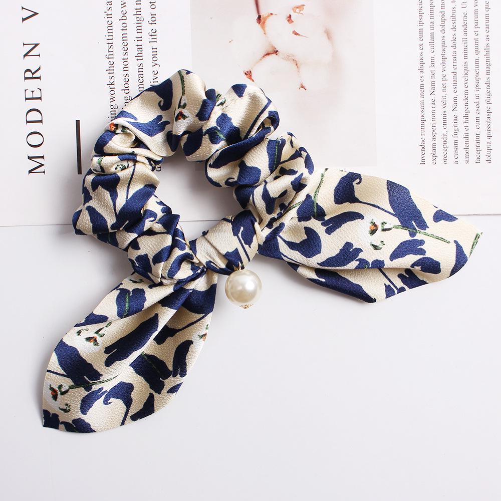 

Летняя милая повязка для волос в корейском стиле, женские аксессуары для волос, тюрбан, скрученный, перекрещенный, головная повязка, для девушки, с цветочным принтом, эластичная, с узлом, головной убор