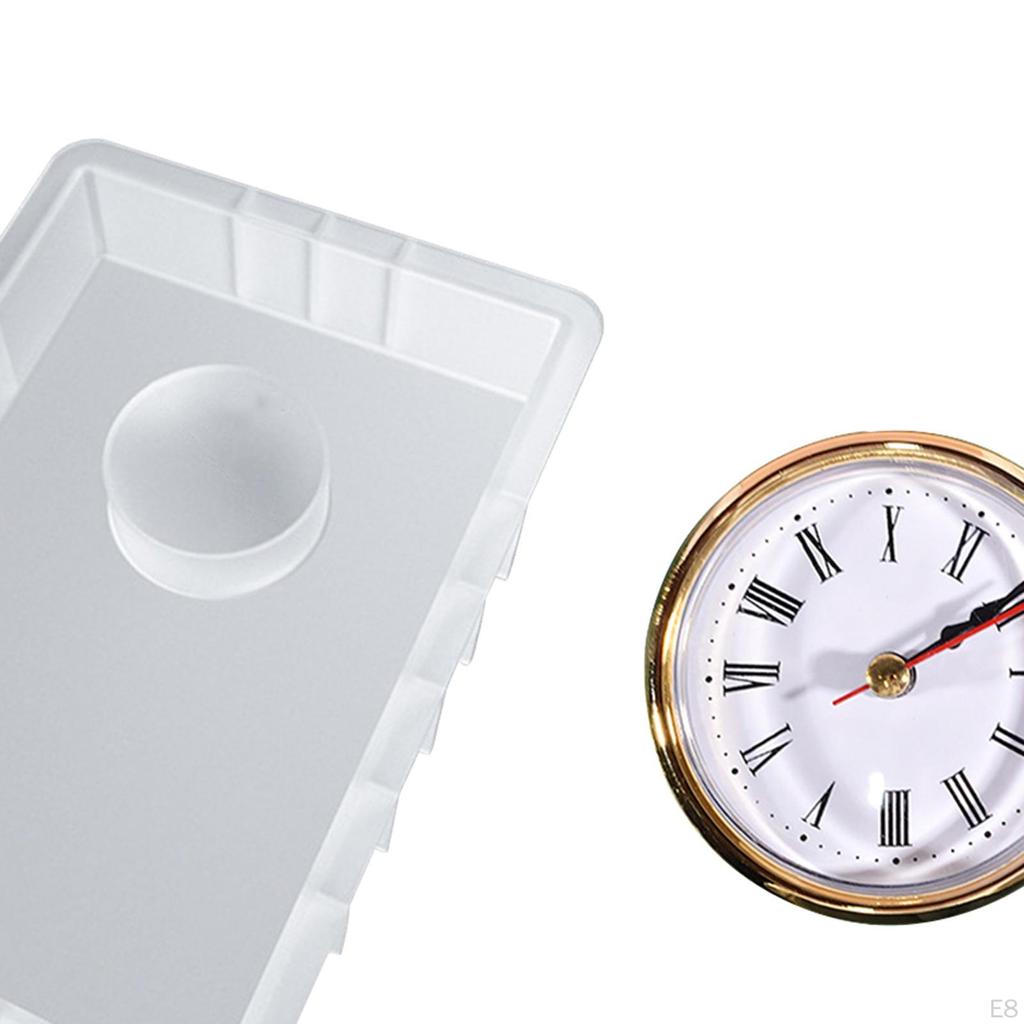Clock Model Silicone Table Handmade Resin Models with for Home Decors Epoxy