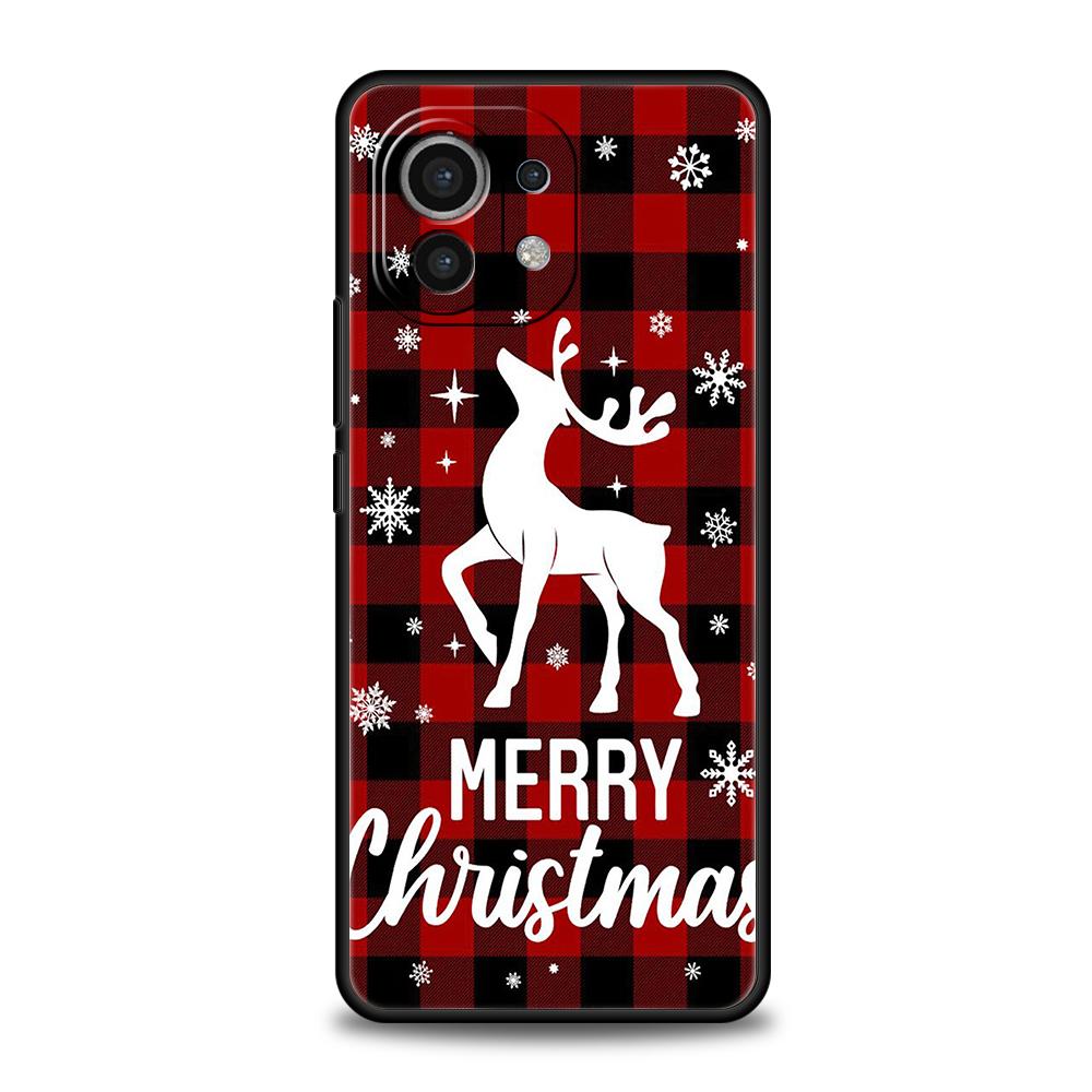 

Merry Christmas Phone Case for Xiaomi Poco C51 F3 X3 X4 GT NFC M3 M4 M5 Mi 13 12 11 Ultra 12T Pro Lite 5G Silicone Cover Capas Xiaomi 13 Ultra