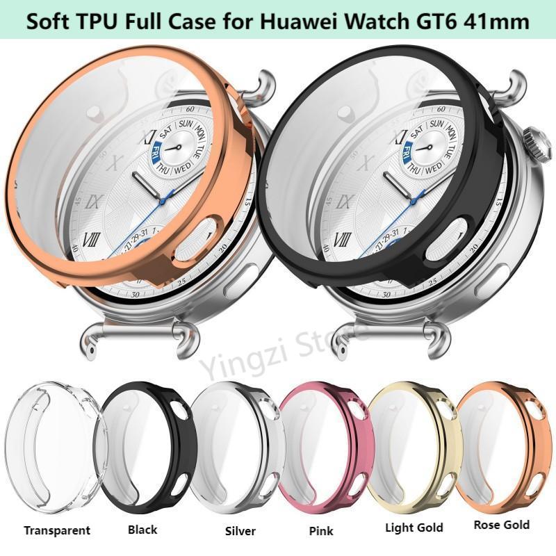 TPU Full Case for Huawei Watch GT6 46mm 41mm Full Cover Screen Protector Bumper Shell for Huawei Watch GT 6 Protective Accessori