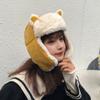 Women Warm Earmuffs Thicken Ear-flapped Hat Winter Cashmere Plush Cotton Hat Cat Ears Cap Winter Russian Bomber Hat