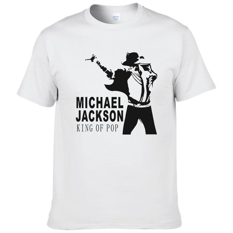 2024 Summer Michael Jackson T Shirt Men Hip Hop Cotton Print Short Sleeve O Neck T-shirt Cool Tees #228