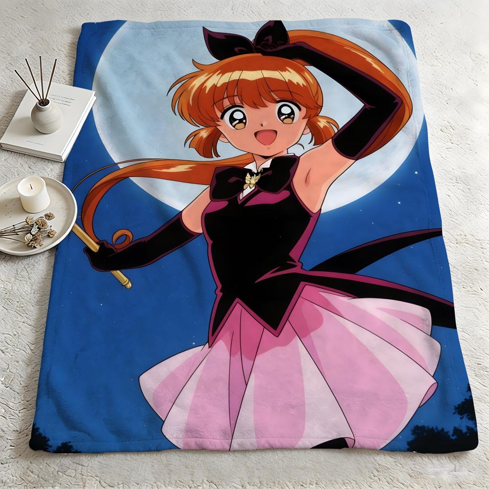 anime SSaint Taill Throw Warm Soft Flannel Blanket Multiuse for Sofa Bed Camping Travel Nap