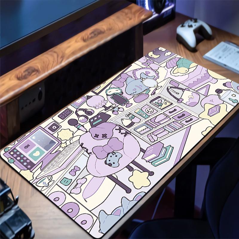 Mouse Pad Anti-slip Durable Desktop Mat Offices PC Accessories Cartoon Keyboard Pad Anime Semyon Room Mouse Mat Tapis De Bureau