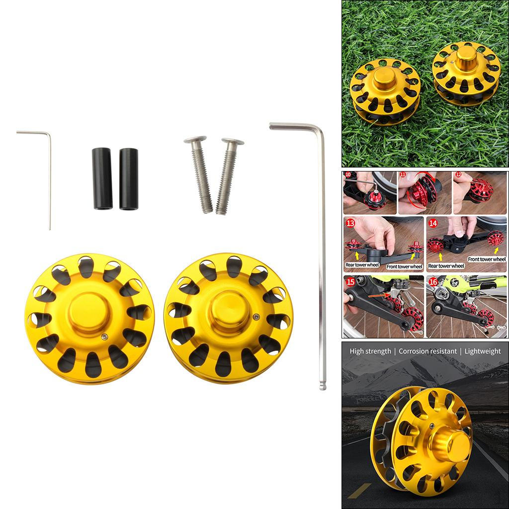 Bike Chain Tensioner Roller Aluminum Alloy Lightweight Folding Bicycle Tension Adjuster Repair