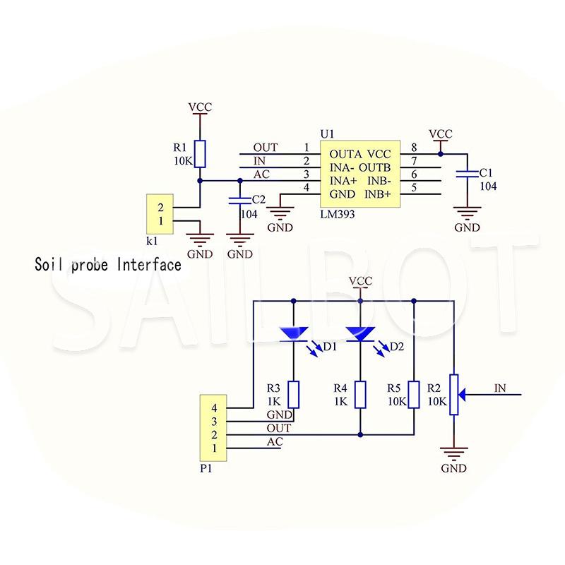 5PCS/LOT LM393 Soil Moisture Hygrometer Detection Humidity Sensor Module Development Board DIY Robot Smart Car