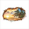Beach Wall Sunshine Sticker Decal Art Decor Vinyl Home Room Window Door Mural3d