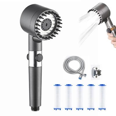 Turbo Filtered Shower Head with Hose High Pressure Performance Advanced Filtration System