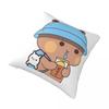 Bubu Dudu Bear And Panda Pillowcase Printing Polyester Cushion Cover Decorations Pillow Case Cover Home Square 18''