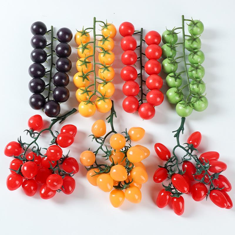 Seven-Color Foam Cherry Tomato Simulation for Display & Photography
