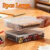 Transparent Large Capacity Plastic Pencil Box Stackable Translucent Clear Pen Box Storage Organizer Box Home Office Supplies