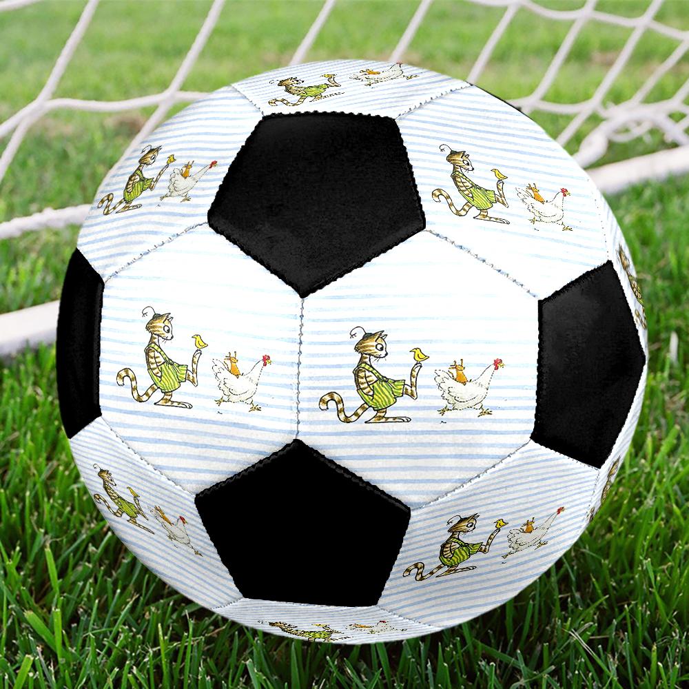 Pettson and Findus Theme Size 5 Soccer Ball, Suitable for Both Indoor and Outdoor Matches, a Gift Suitable for Everyone.