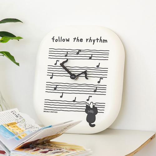 [Brunch Brother] Brunch Brother Ceramic Wall Clock Moguri Music One Size