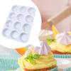 Muffin Pan Small Muffin Pan 12-Cups Reusable Heat-Resistant Silicone Mold For Airfryer Microwave Freezer Bread Camping
