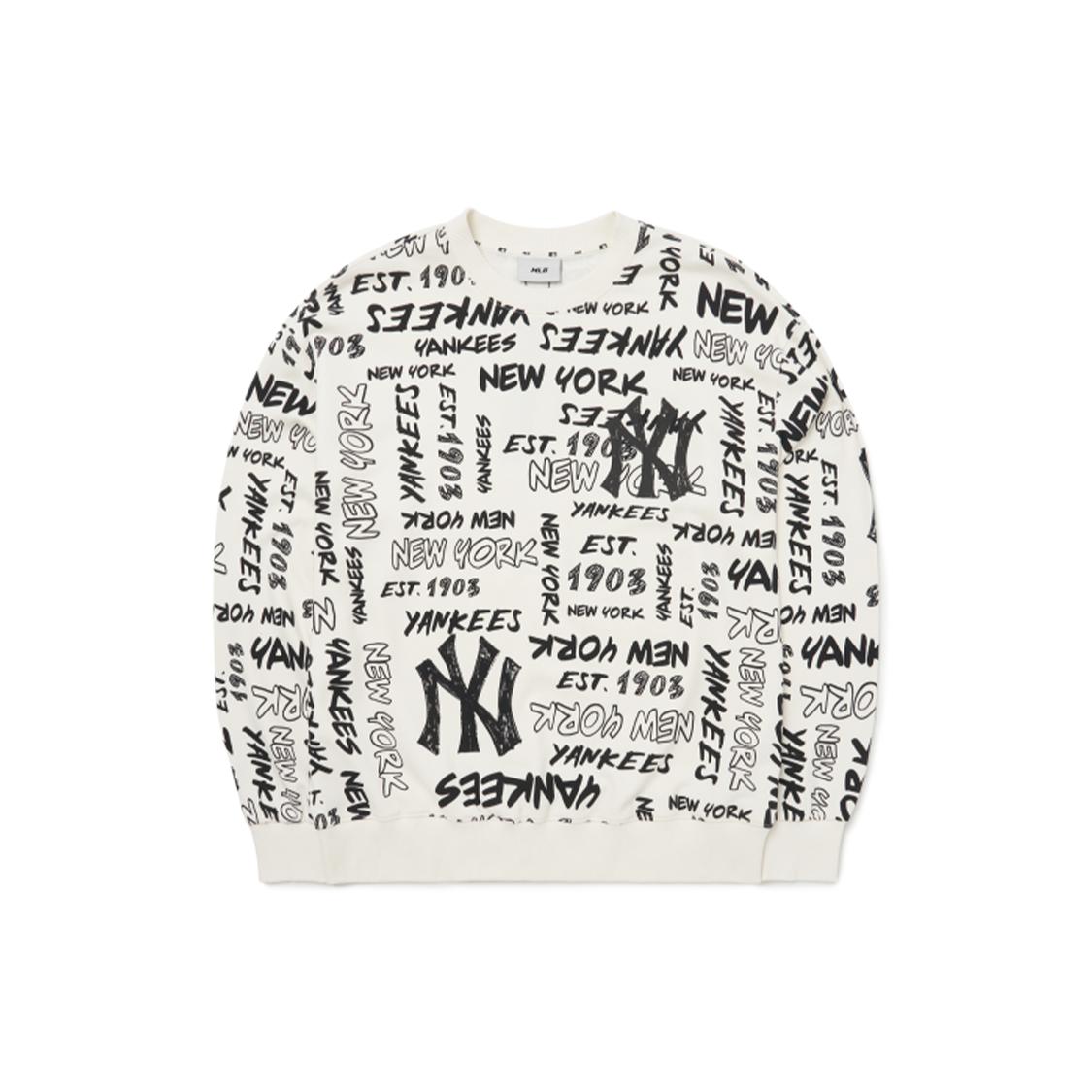 

New MLB New York Yankees Sweatshirts Unisex White 3AMTZ0124-50IVS S