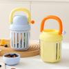 Vegetable Fruit Shaker Cup with Detachable Sauce Compartment Portable Large Capacity Breakfast Storage Container