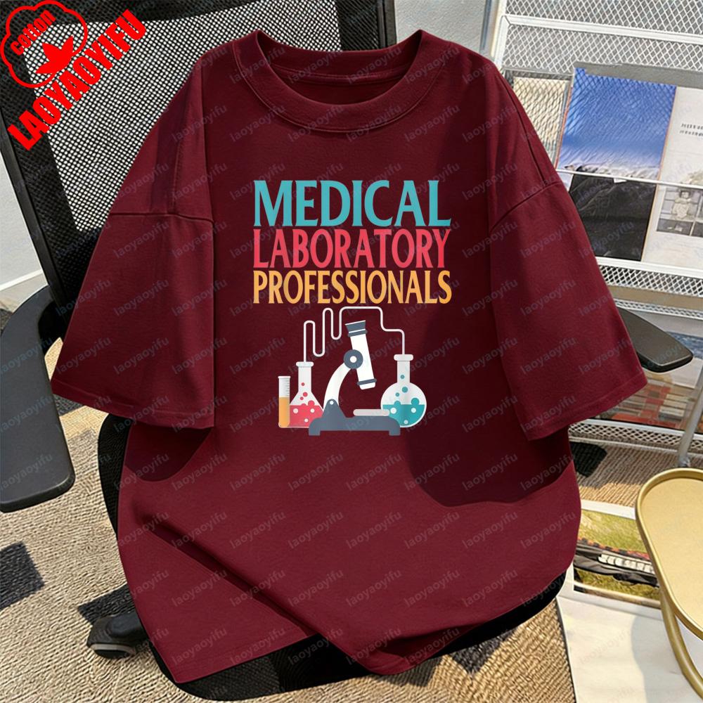 

Medical Laboratory Professionals Science Lab TShirt Science Enthusiast Summer Casual Graphic Classics Unisex Tops Ropa Mujer S