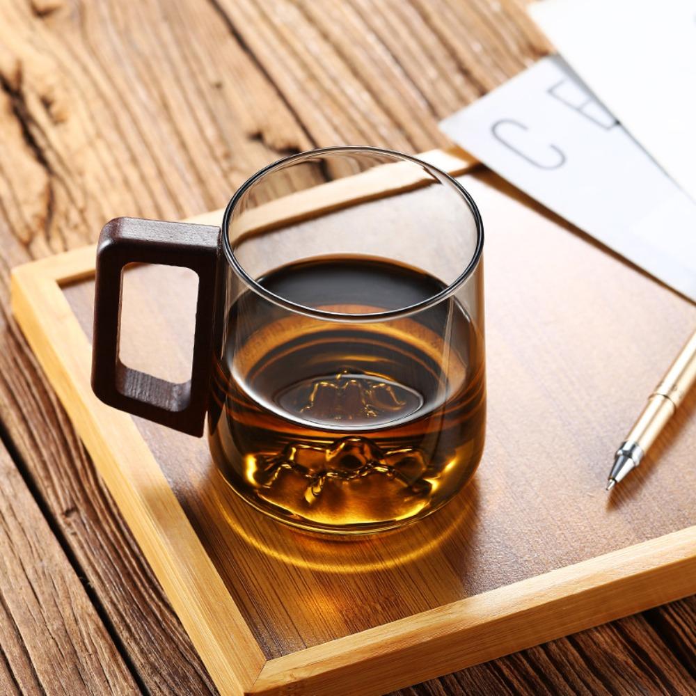 Internal Mountain Protrusion Water Drinking Cup Large Capacity Tea Cup Household Glass Cup  Gift