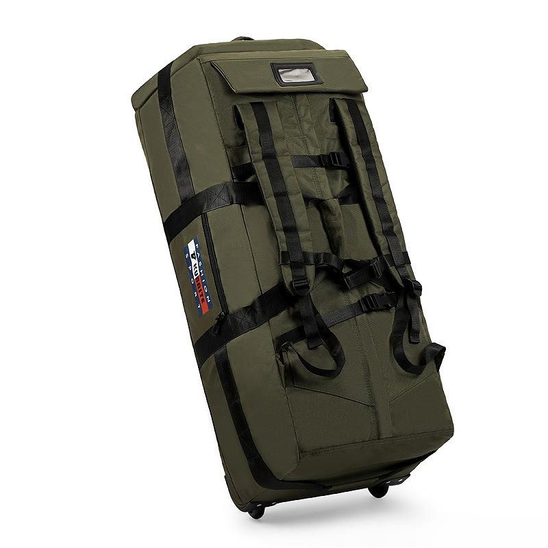 Borsa da Viaggio Super Capiente 85/95cm con Ruote, Traspirante, Impermeabile, Tessuto Oxford, Borsa da Bagaglio, Può Contenere Piumino, Portatile per il Tempo Libero, Pieghevole, Borsa da Campeggio