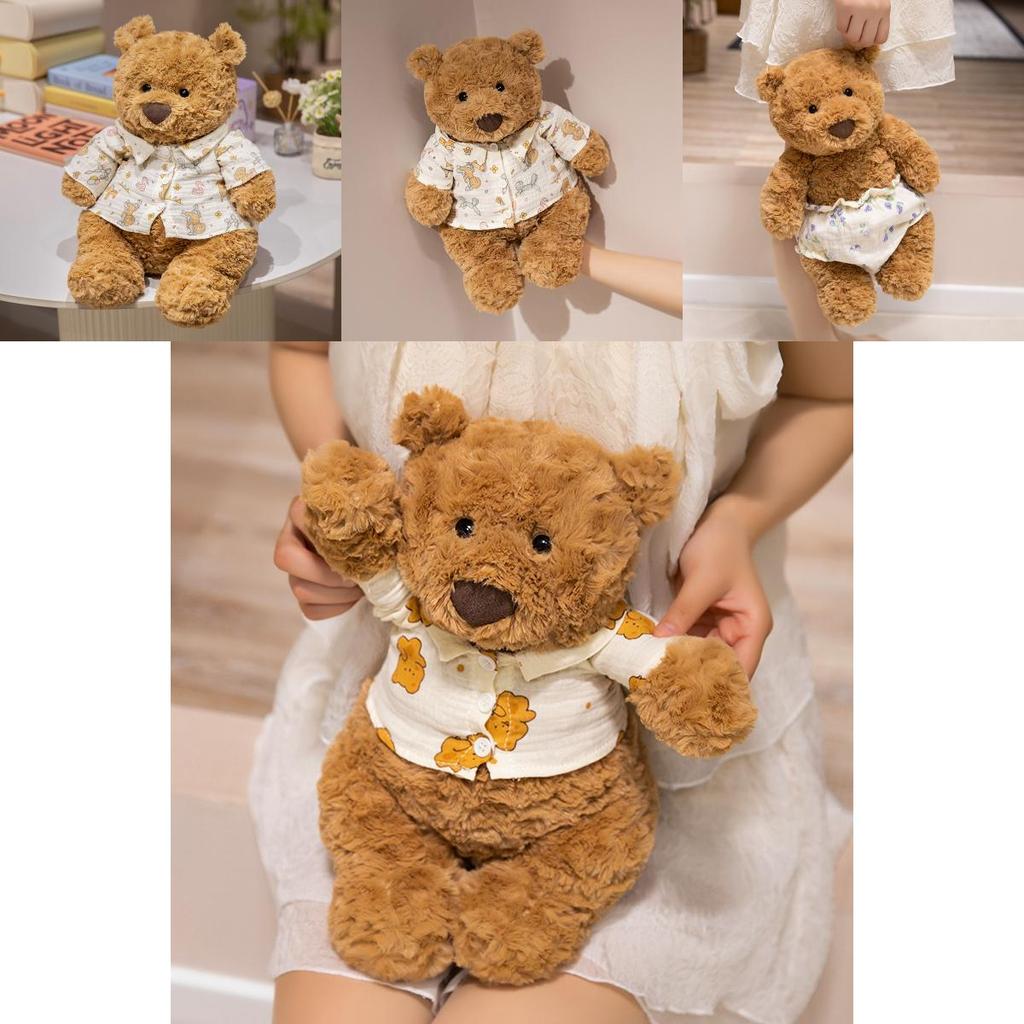 Adorable Barcelona Bear Plush Toy Cute Teddy Bear Pillow For Girls Birthday Gift