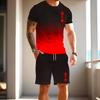 Fashion Resort Style Men's T-Shirt Short Sleeve Shorts Two-Piece Set Summer 3D Print