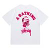 Tricou Bumbac Classic cu Imprimeu Ape Lightning Unisex Mânecă Scurtă Croială Largă Îmbrăcăminte Casual