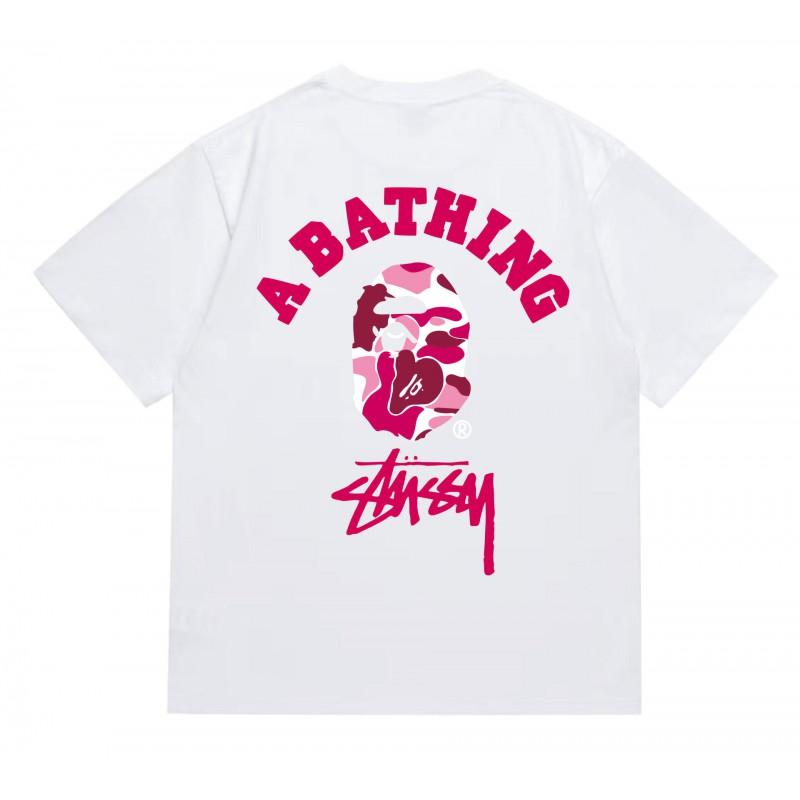Tricou Bumbac Classic cu Imprimeu Ape Lightning Unisex Mânecă Scurtă Croială Largă Îmbrăcăminte Casual