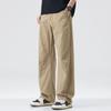 Spring and Summer American Trend Loose Straight Overalls Men's Retro Maillard Loose Casual Pants