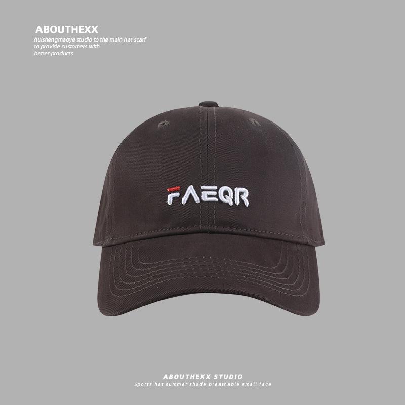 

Большая окружность головы шляпа женская пара универсальная кепка для лица корейская версия для отдыха на открытом воздухе повседневная козырек с надписью защита от солнца regular size (56-58cm) серый