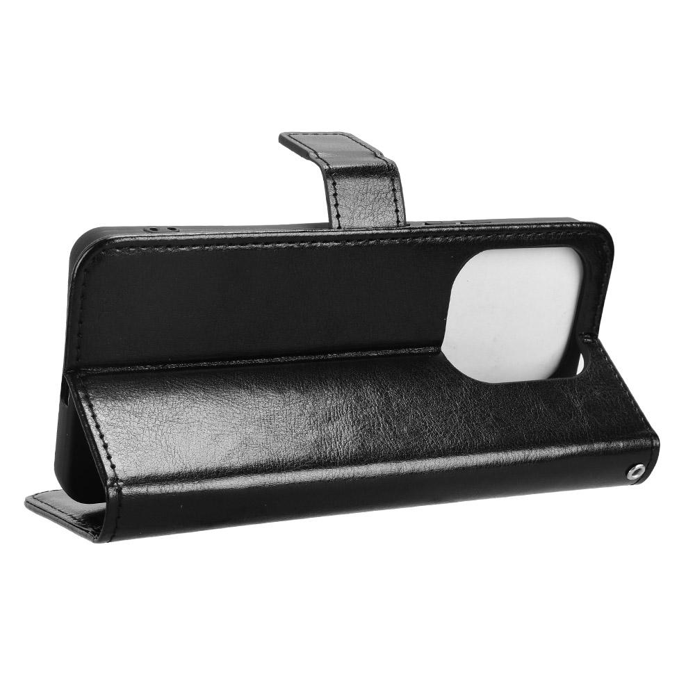 Für Xiaomi Redmi Note 14 4G (163,25 x 76,55 x 8,16 mm) Hülle Crazy Horse Textur PU Leder Handy Brieftasche Cover