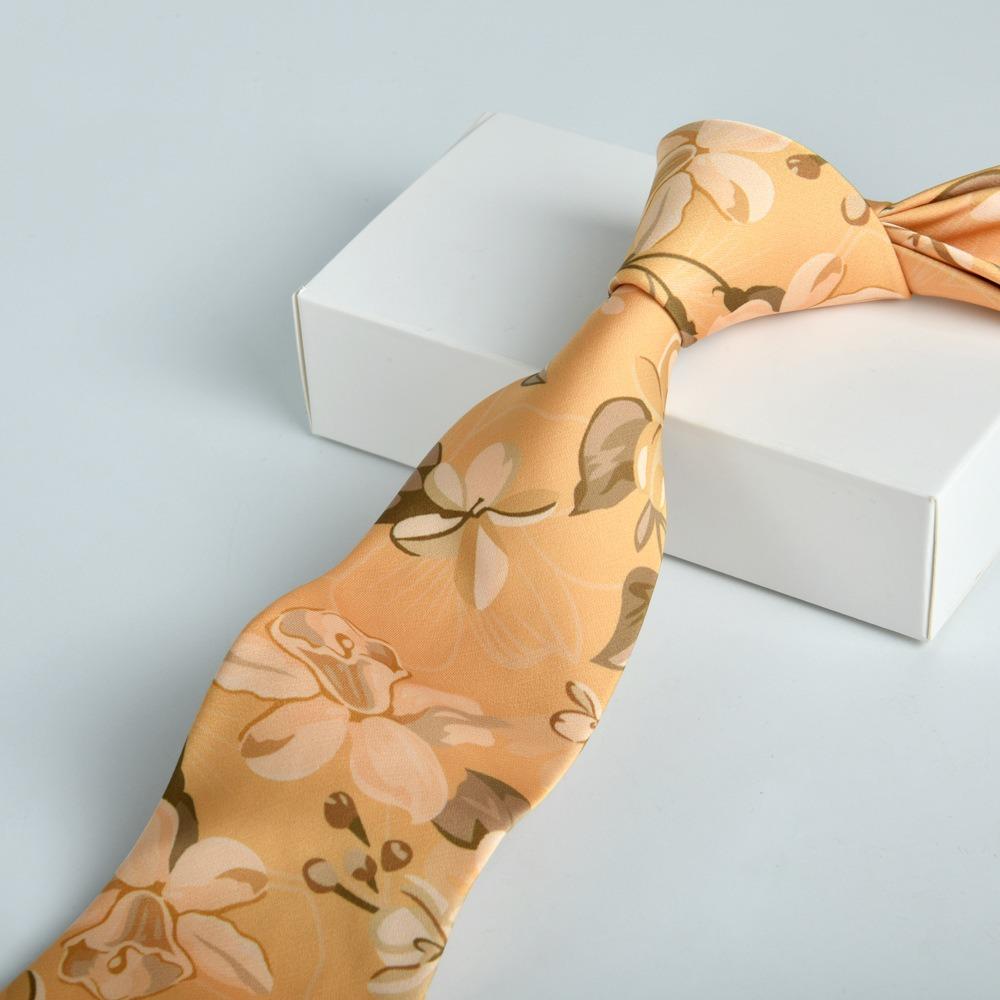 Ascots Groom Neck Wear Gravatas Oil Painting Tie Artistic Floral Neck Ties  Gifts