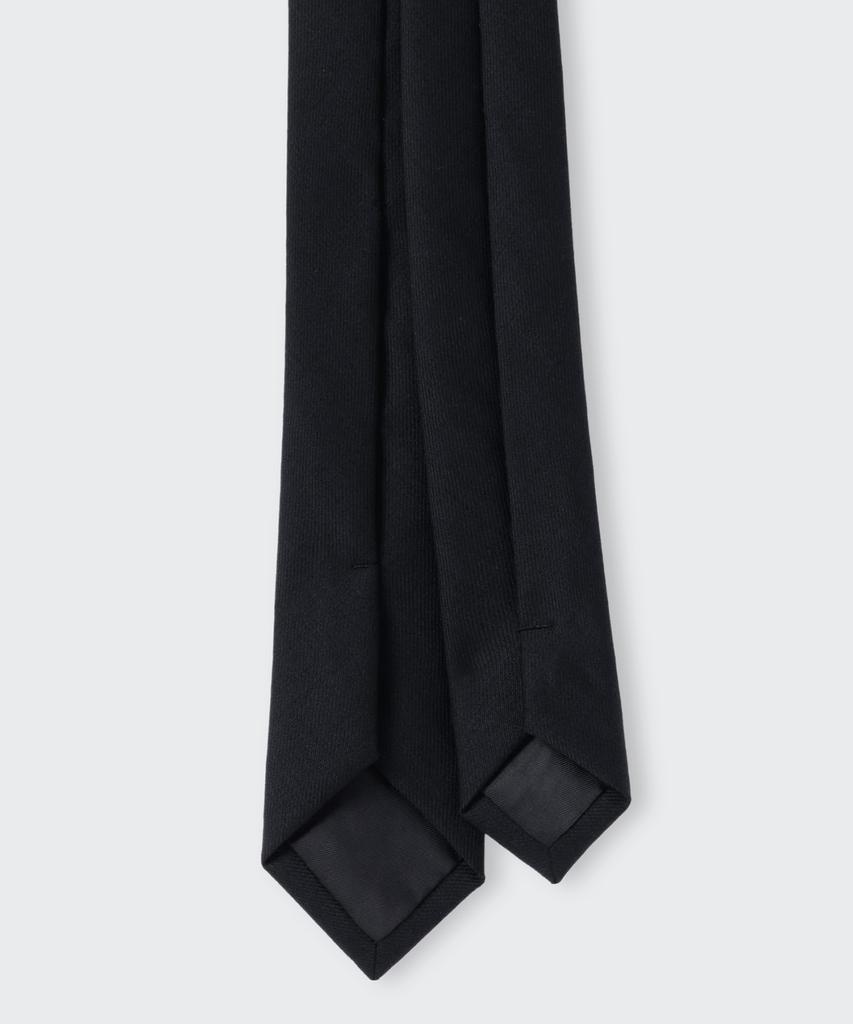 MUSINSA STANDARD Wool Slim Solid Tie [Black]