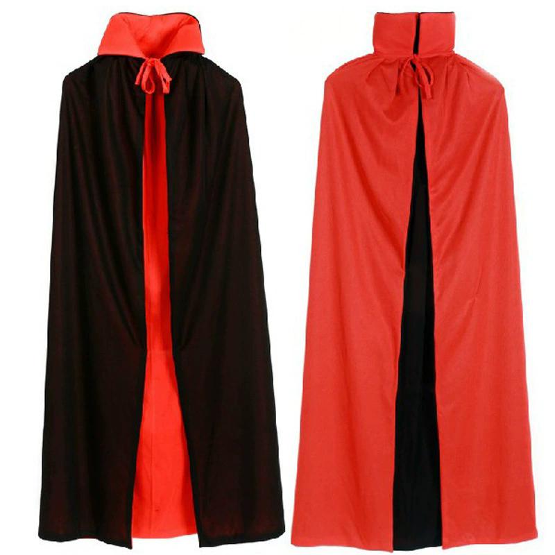Hood Cloak Cosplay Medieval Long Cape Halloween Party Women Men Adult Long Mage Witchcraft Wicca Robe Conceal Gown Reenactment