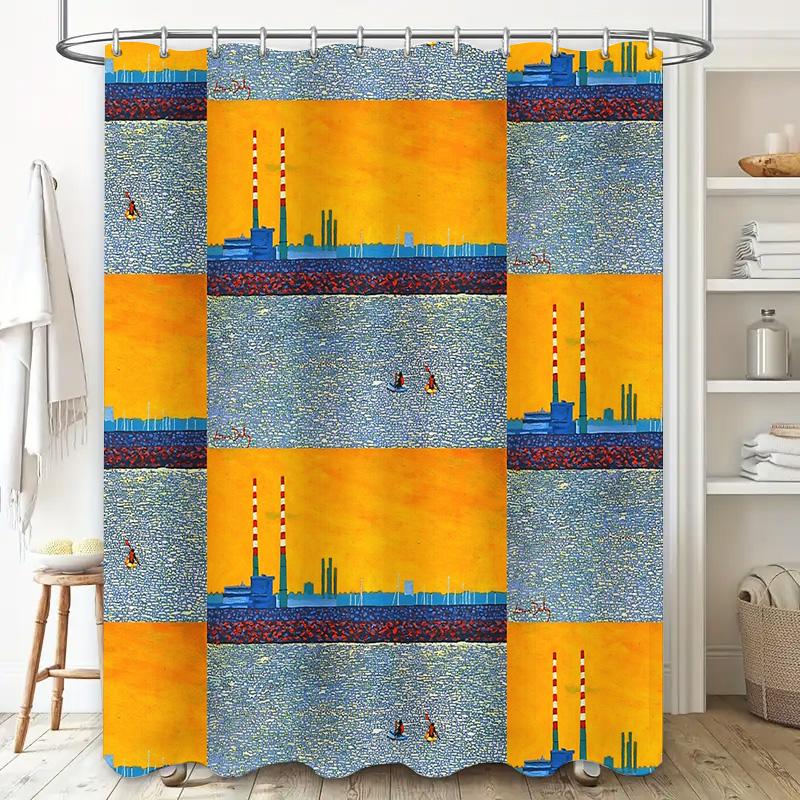 Bathroom Shower Curtain Waterproof Farmhouse Decor Vintage Rustic Farm Animal Chicken Rooster Country Shower Curtain Set