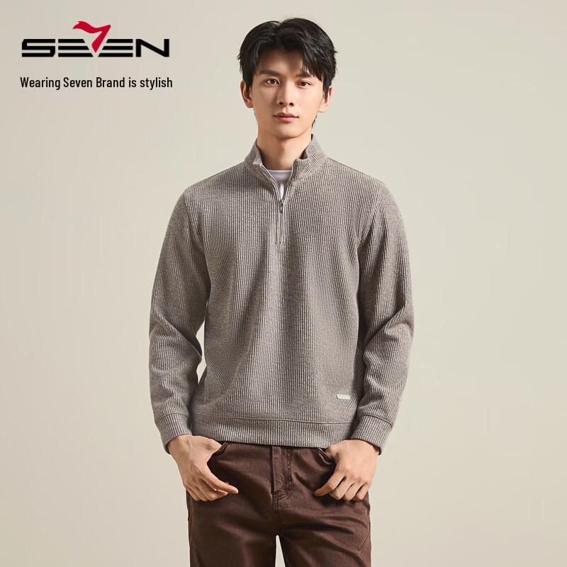 SEVEN Men's Winter Thermal Wool-Blend Knit Sweater