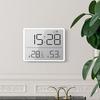 Digital Alarm Clock with LCD Screen, Temperature & Humidity, White 8218