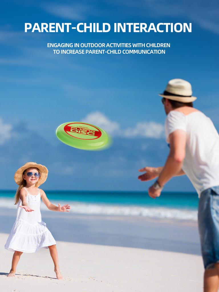 Bronzing Process 135g/175g Adult Outdoor Frisbee Training Toy Plastic Frisbee Toy
