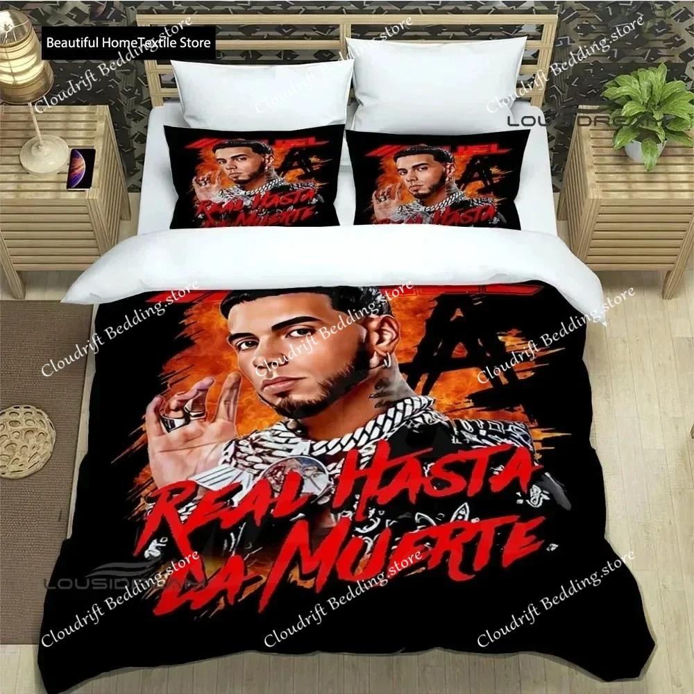 Rapper Anuel AA Printed Bedding Sets Exquisite Bed Supplies Set Duvet Cover Bed Comforter Set Bedding Set Luxury Birthday Gift