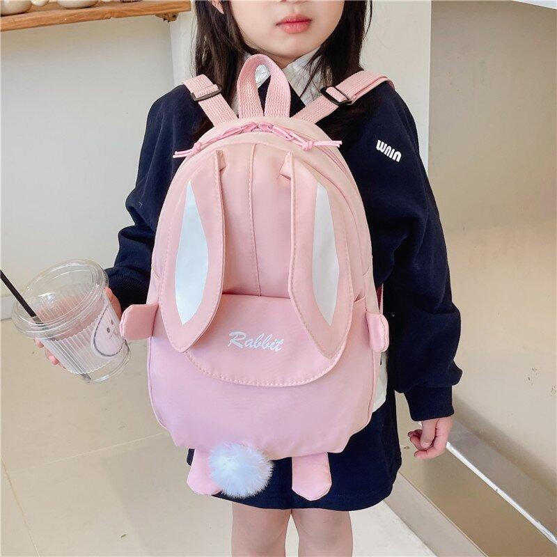 Children's backpack new fashion casual girls kindergarten travel small schoolbag cartoon cute bunny backpack