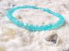 For Wish and Good Amazonite Bracelet for Men and Women Natural Power 4mm Round Cut 17cm Size for Kanaishi [Amulet Dreams, Fulfillment, Hope, Fortune]