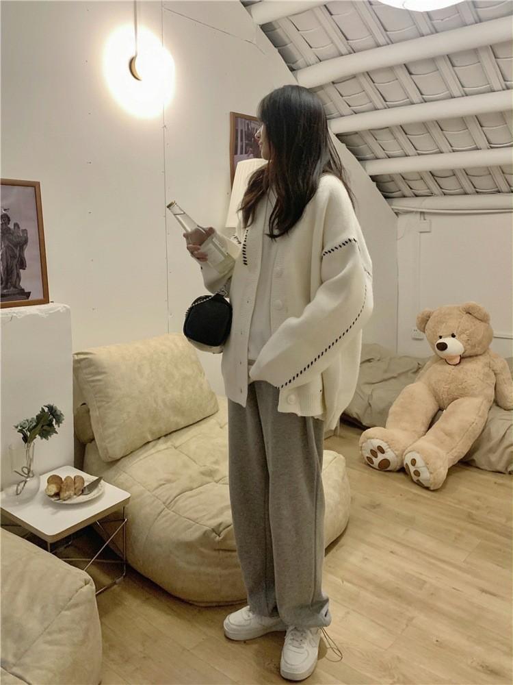 2025 Autumn and Winter New Lazy Style Fashionable Sweater Cardigan Jacket